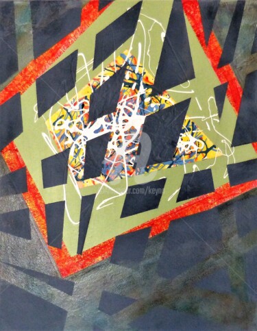 Peinture intitulée "MIKADO 1" par Keyno, Œuvre d'art originale, Acrylique Monté sur Châssis en bois