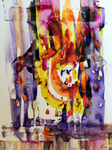 「The Golden Finger a…」というタイトルの絵画 Manuel Backerによって, オリジナルのアートワーク, アクリル