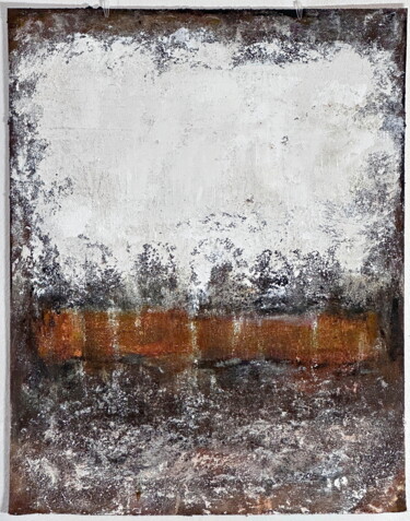 Malerei mit dem Titel "No. 2018_Orage II" von Guido Lötscher, Original-Kunstwerk, Acryl Auf Andere starre Platte montiert
