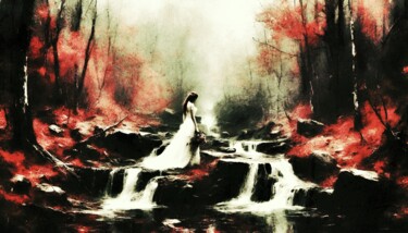 数字艺术 标题为“Mélancolie (Melanco…” 由Shortgrey, 原创艺术品, AI生成的图像