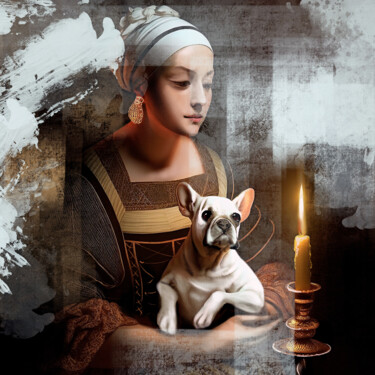 Malerei mit dem Titel "Renaissance Fascina…" von Ira Tsantekidou, Original-Kunstwerk, Digitaldruck
