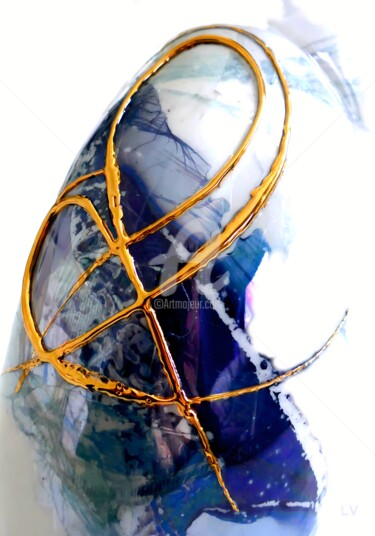 Digital Arts titled "Abstract Porcelain…" by Vincent Litoux, Original Artwork, Photo Montage