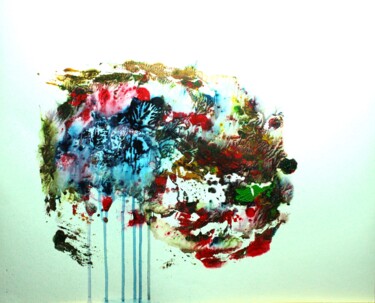 Peinture intitulée "Jardins cérébraux" par Philip Moreau, Œuvre d'art originale, Acrylique