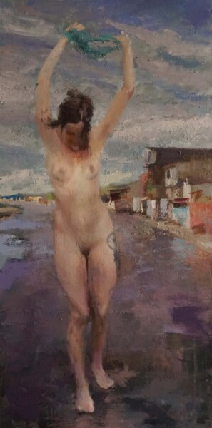 Après la pluie Peinture intitulée "Après la pluie" par Manuel Leonardi, Œuvre d'art originale, Huile