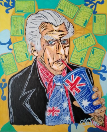 绘画 标题为“Bob Hawke” 由Eli Tin Art, 原创艺术品, 丙烯