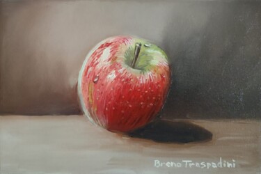 Pintura intitulada "Maçã" por Breno Chieppe Traspadini, Obras de arte originais, Óleo Montado em Armação em madeira