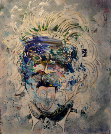 绘画 标题为“Einstein Energie” 由Nicoleta Albei-Wigger, 原创艺术品, 丙烯 安装在木质担架架上