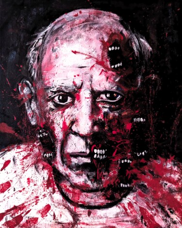 Painting titled "Pablo" by Vaxo Lang, Original Artwork, Acrylic