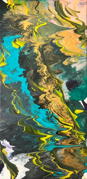 Schilderij getiteld "through time" door Chandra Mehl, Origineel Kunstwerk, Acryl