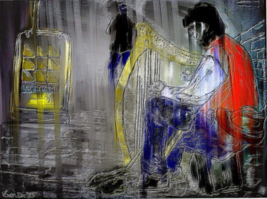 绘画 标题为“The Musician” 由Vasileia Sarri (Vicky), 原创艺术品, 数字油画