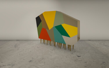 Design getiteld "millepiè" door Salvatore Balice, Origineel Kunstwerk, Meubilair