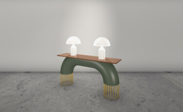 Design getiteld "tubo consolle" door Salvatore Balice, Origineel Kunstwerk, Meubilair