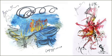 huddled together, they meet the girl - she was found 数字艺术 标题为“huddled together, t…” 由Дима Dima Вильмс Wilms (Рок-Живописец Rock-Painter), 原创艺术品, 水彩