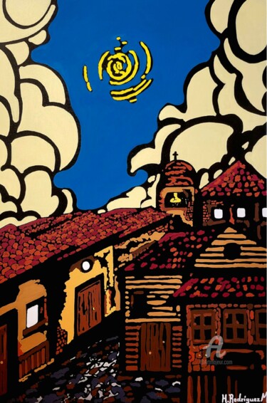 绘画 标题为“La Comarca (Series)” 由Henry Rodriguez, 原创艺术品, 丙烯