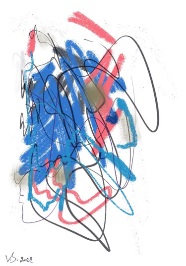 绘画 标题为“Figurative” 由Vasileia Sarri (Vicky), 原创艺术品, 数字油画