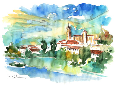 Painting titled "Salamanca 01" by Miki De Goodaboom, Original Artwork, Watercolor
