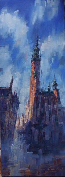 Painting titled "ETUDE GDANSK 19" by Dobrodiy Alexandr, Original Artwork, Oil