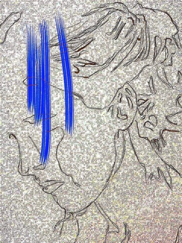 绘画 标题为“Adagio for strings…” 由Vasileia Sarri (Vicky), 原创艺术品, 数字油画