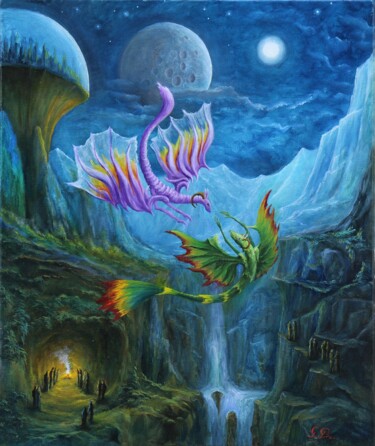 Gregory Pyra Piro oil painting ref 384294 Schilderij getiteld "Gregory Pyra Piro o…" door Gregory Pyra Piro, Origineel Kunstwerk, Olie Gemonteerd op Frame voor houten…