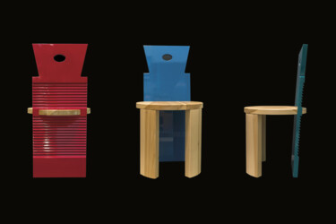 Design getiteld "sfregatoio chair" door Salvatore Balice, Origineel Kunstwerk, Meubilair