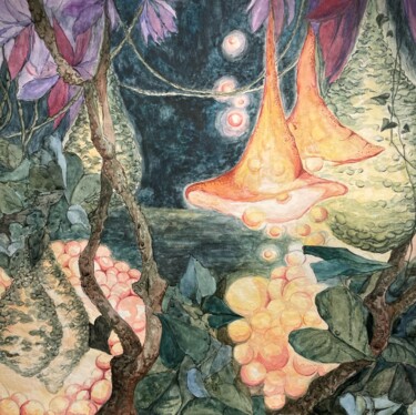 绘画 标题为“Bisque mágico 4” 由Olha Chumak, 原创艺术品, 水彩