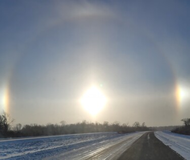 Fotografia intitolato "A January Rainbow" da Artistry By Ajanta, Opera d'arte originale, Fotografia non manipolata