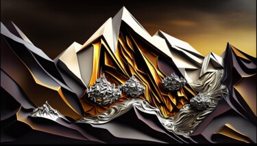 Digital Arts titled "Deluxury Cadra Abst…" by Christian Debien, Original Artwork, Digital Collage