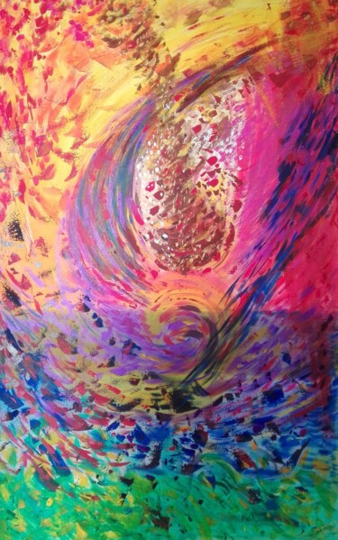 Peinture intitulée "Emergence" par Vg, Œuvre d'art originale, Acrylique Monté sur Châssis en bois