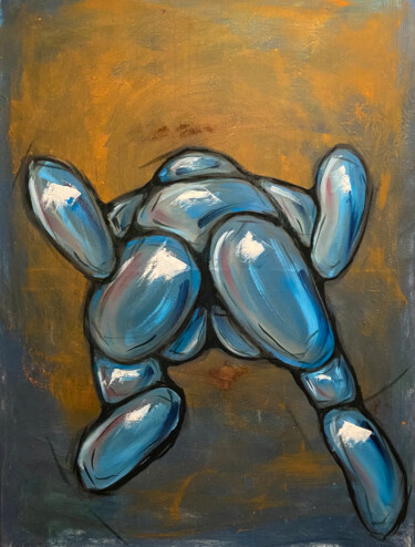 Painting titled "The Deed" by Ronny Simon, Original Artwork, Oil