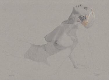 图画 标题为“"Blonde (17:33)"” 由Walter Roos, 原创艺术品, 铅笔