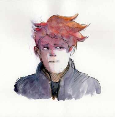 Peinture intitulée "sans titre n°9" par Côme Sonnet, Œuvre d'art originale, Aquarelle