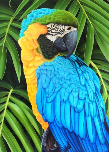Écho de liberté Peinture intitulée "Écho de liberté" par Aline Belliard, Œuvre d'art originale, Acrylique Monté sur Châssis en bois