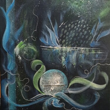 Peinture intitulée "J'étais ailleurs" par Virginie Gauthier, Œuvre d'art originale, Acrylique