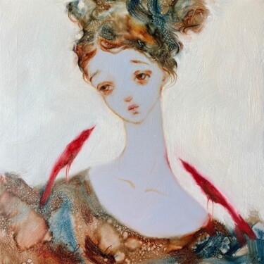 Protection of angels Peinture intitulée "Protection of angels" par Isolde Pavlovskaya, Œuvre d'art originale, Huile Monté sur Châssis en bois