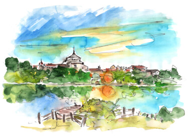 Painting titled "Toledo 03" by Miki De Goodaboom, Original Artwork, Watercolor