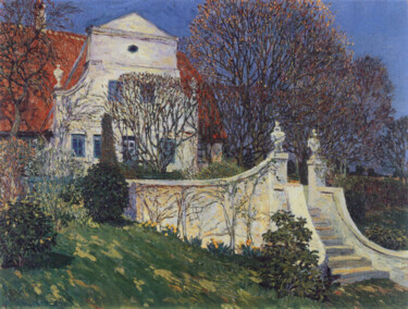 Painting titled "Le Barkenhoff" by Heinrich Vogeler, Original Artwork, Oil