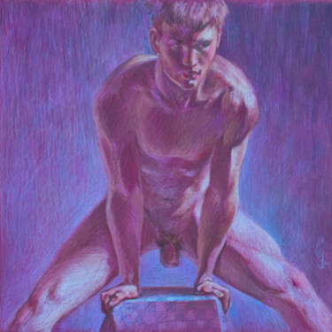 图画 标题为“Athlete” 由Sergey Sovkov, 原创艺术品, 孔戴