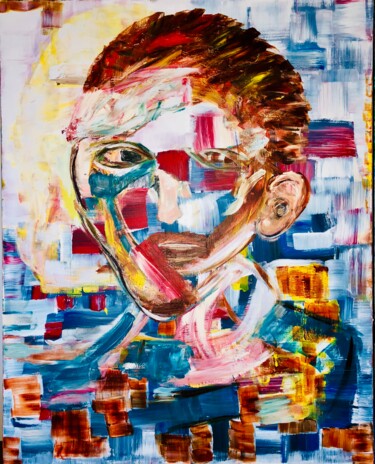 「Van Gogh Nicart」というタイトルの絵画 Nicoleta Albei-Wiggerによって, オリジナルのアートワーク, アクリル ウッドストレッチャーフレームにマウント