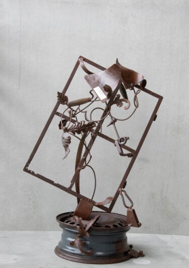 雕塑 标题为“w i n d o w s” 由Zoran Sculptor, 原创艺术品, 金属