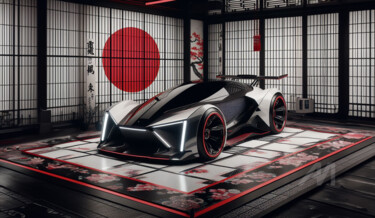 数字艺术 标题为“Modèle de course ja…” 由Tsuiho, 原创艺术品, AI生成的图像