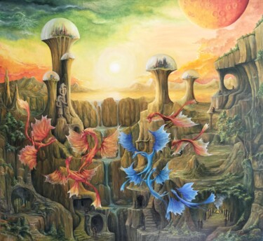 Gregory Pyra Piro oil painting ref 395641 Peinture intitulée "Gregory Pyra Piro o…" par Gregory Pyra Piro, Œuvre d'art originale, Huile Monté sur Châssis en bois