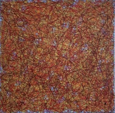 Painting titled "Fragments of the sky" by Anastasiia Doro, Original Artwork, Acrylic Mounted on Wood Stretcher frame