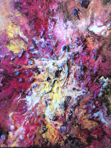 Peinture intitulée "Abstrait 124" par Robert Daout, Œuvre d'art originale, Acrylique Monté sur Châssis en bois