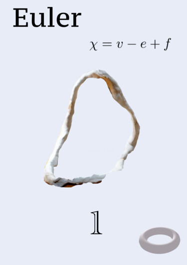 Digitale Kunst mit dem Titel "Euler characteristic" von Humans Sato, Original-Kunstwerk, Digitale Collage