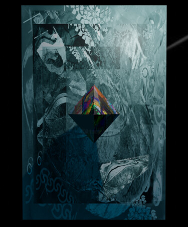 Digitale Kunst mit dem Titel "Independent upside-…" von Humans Sato, Original-Kunstwerk, Digitale Collage