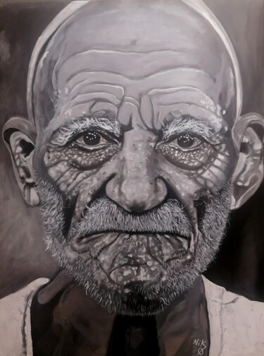 Peinture intitulée "Imràn" par Nicolas Alibar, Œuvre d'art originale, Acrylique