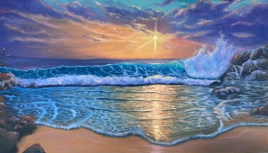 绘画 标题为“Alluring sunset” 由Mary Sea, 原创艺术品, 油
