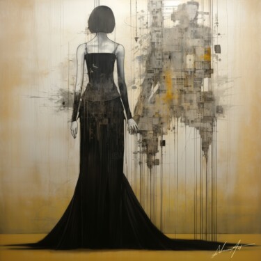 数字艺术 标题为“Ciò Che Resta” 由Andrea La Martina (NEXA ART), 原创艺术品, 数字拼贴 安装在木质担架架上