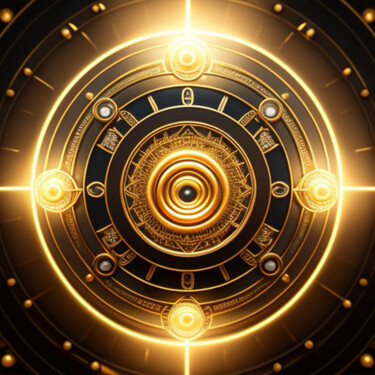 Digital Arts titled "Abstract circle abu…" by Davina Dugnas, Original Artwork, 2D Digital Work