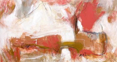 Painting titled "Beneath The Gold" by Cheryl Harrison, Original Artwork, Acrylic